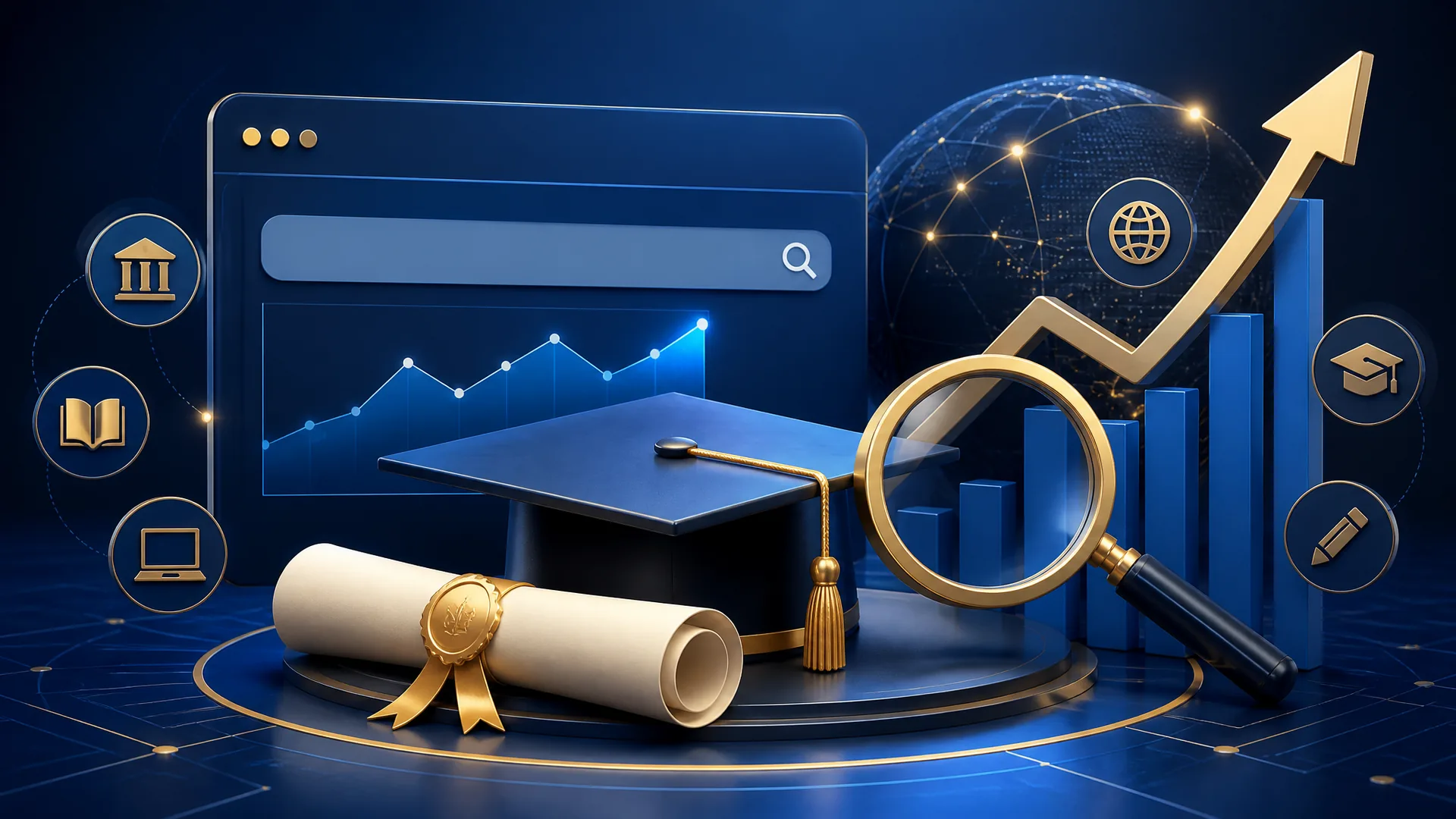 Imagem de capa do artigo: SEO für Hochschulen: So ranken Sie für Aufnahmeprüfungen und Studiengänge
