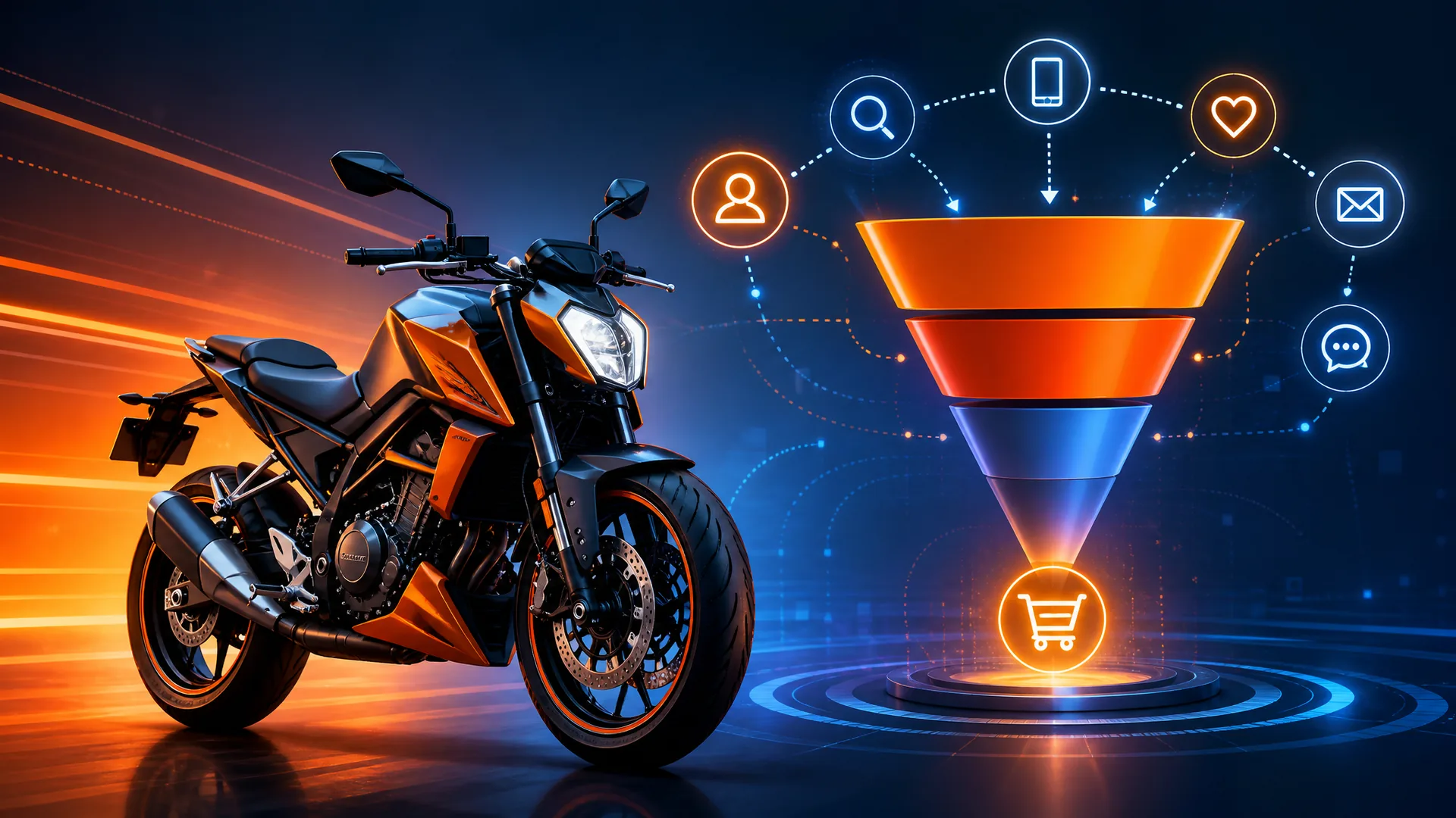 Imagem de capa do artigo: Digitales Marketing für Motorrad-Händler: Wie man Interesse in echte Verkäufe umwandelt