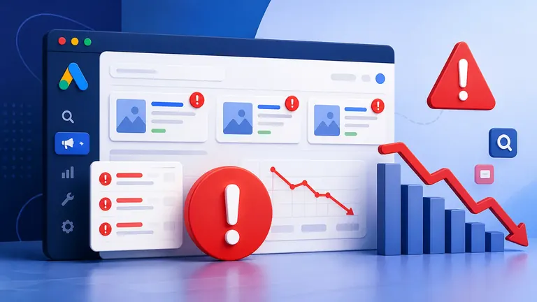 Titelbild: Häufige Fehler in Google Ads-Kampagnen