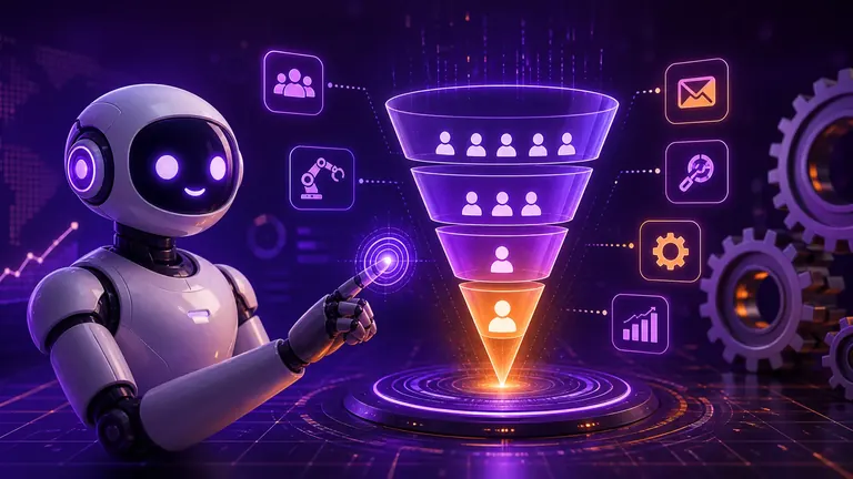 Titelbild: KI-Agenten im Vertrieb: Wie Sie Ihren Funnel mit Künstlicher Intelligenz automatisieren